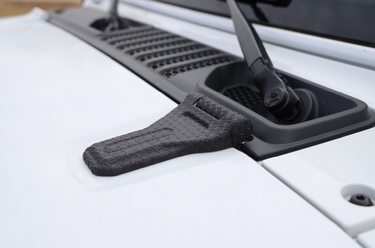 Threedom Logo Small Hood Hinge Cover | JL Wrangler
